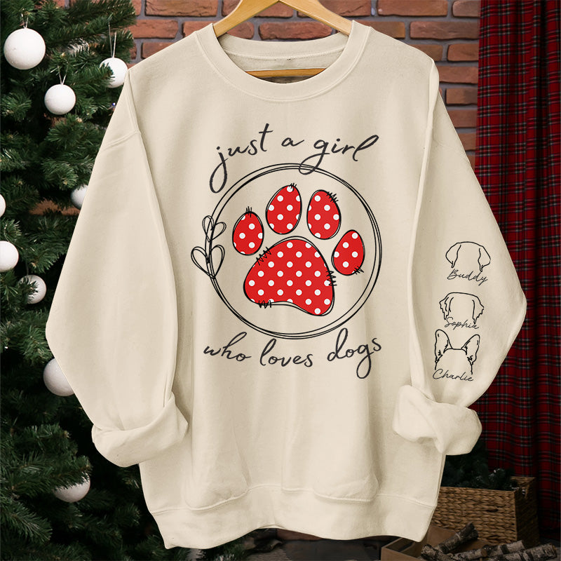 Custom Name Dog Lover Gifts for Women - Personalized Sweater