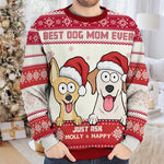 Custom Name Christmas Dog Dad Gifts - Personalized Sweatshirt