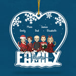 Custom Family Forever Christmas Gifts - Personalized Ornament