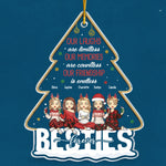 Custom Name Christmas Gifts for Besties - Personalized Ornament