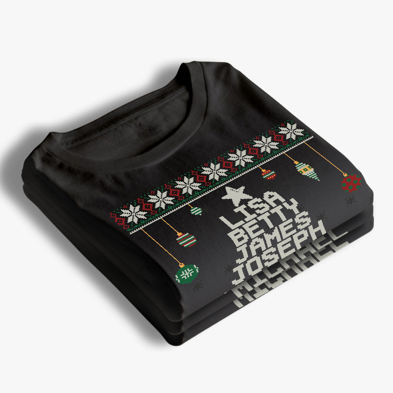 My Christmas Tree, My Love - Family Personalized Custom Unisex T-shirt, Hoodie, Sweatshirt - Christmas Gift For Family Members