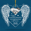 Custom Photo Our Hearts Were Not Ready - Memorial Personalized Custom Ornament - Acrylic Custom Shaped - Christmas Gift, Sympathy Gift For Pet Owners, Pet Lovers