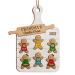 Custom Name Grandma's Cookie Crew Christmas Gifts - Personalized Ornament