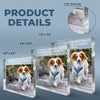 Custom Photo We Miss You - Memorial Personalized Custom Square Shaped Acrylic Plaque - Christmas Gift, Sympathy Gift For Pet Owners, Pet Lovers