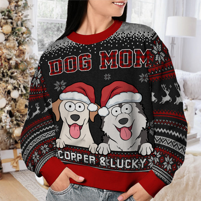 Custom Name Christmas Gifts for Dog Dads - Personalized Sweatshirt