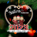 Custom Name Christmas Bestie Gifts for Women - Personalized Ornament