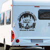 Husband & Wife Camping Partners For Life - Camping Personalized Custom RV Decal - Gift For Husband Wife, Camping Lovers