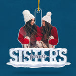 Custom Photo Christmas Gifts for Sisters - Personalized Ornament