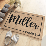 Custom Family Name Housewarming Decor - Personalized Doormat