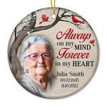 Custom Photo Memorial Christmas Gifts - Personalized Ceramic Ornament