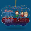 Drunk And Disorderly Together - Bestie Personalized Custom Ornament - Acrylic Benelux Shaped - Christmas Gift For Best Friends, BFF, Sisters