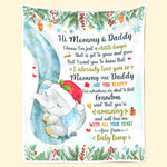 Baby Bump Christmas Announcement Gifts for Parents - Blanket