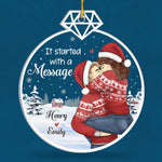 Custom Name Christmas Couple Gifts - Personalized Ornament
