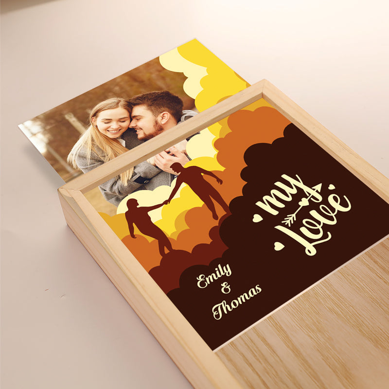Custom Photo Couple Love Gifts - Personalized Frame Light Box