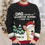 Custom Name Christmas Dog Gifts for Mom - Personalized Sweatshirt