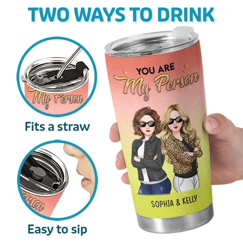 Custom Name Best Friend Gifts for Women - Personalized Tumbler