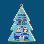 Custom Name Funny Christmas Couple Gifts - Personalized Ornament