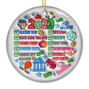 2023 Annual Event - Ceramic Round Shaped Ornament - Christmas Gift For Family Members