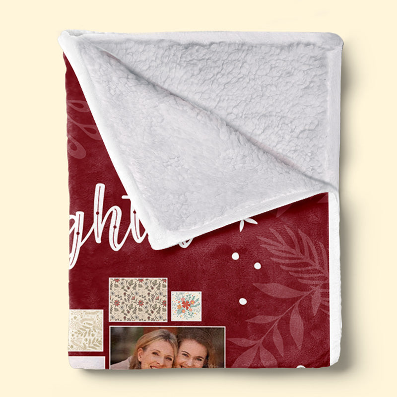 Custom Photo A Hug From Me To You - Family Personalized Custom Blanket - Gift For Family Members
