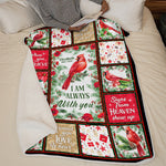 Custom Name Memorial Cardinal Christmas Gifts - Personalized Blanket