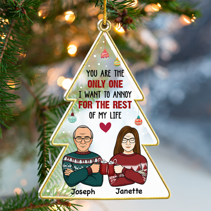 Custom Name Funny Christmas Gifts for Husband - Personalized Ornament