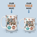 Custom Name Dog Mama Gifts for Dog Lovers - Personalized Mug