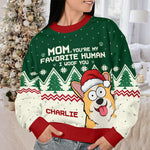 Custom Name Christmas Dog Gifts for Mom - Personalized Sweatshirt