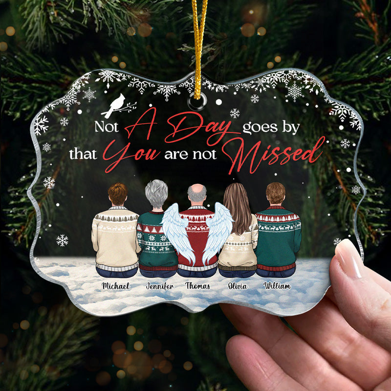 Custom Name Memorial Christmas Gifts for Family - Personalized Ornament