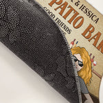 Custom Couple and Pet Patio Bar Decor - Personalized Doormat