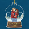 Together Till The End - Couple Personalized Custom Ornament - Acrylic Snow Globe Shaped - Christmas Gift For Husband Wife, Anniversary