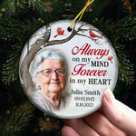 Custom Photo Memorial Christmas Gifts - Personalized Ceramic Ornament
