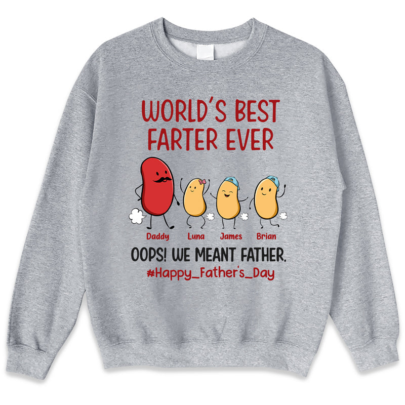 World's Best Farter Ever - Family Personalized Custom Unisex Patriotic T-shirt, Hoodie, Sweatshirt - Father's Day, Birthday Gift For Dad