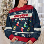 Custom Name Christmas Gifts for Grandma - Personalized Sweatshirt