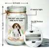 Custom Photo A Piece Of My Heart Is At The Rainbow Bridge - Memorial Personalized Custom Mason Jar Light - Sympathy Gift For Pet Owners, Pet Lovers