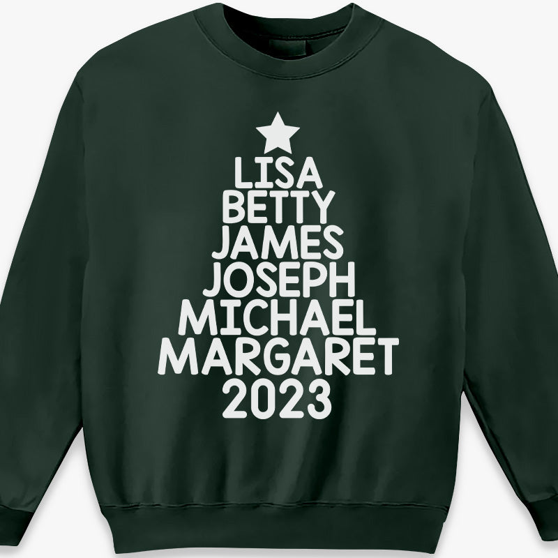 Making Memories Under The Christmas Tree - Family Personalized Custom Unisex T-shirt, Hoodie, Sweatshirt - Christmas Gift For Family Members