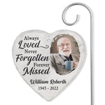 Custom Photo Memorial Garden Decor - Personalized Garden Slate