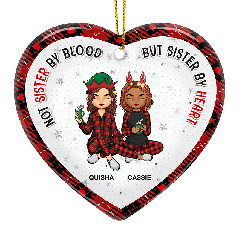 Custom Name Christmas Friendship Gifts for Best Friends - Personalized Ceramic Ornament