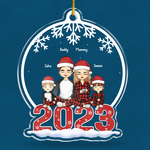 Custom Name Family Christmas Gifts - Personalized Ornament