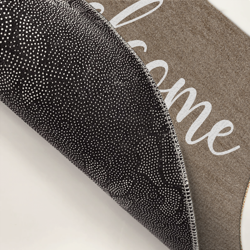Custom Botanical Family Housewarming Decor - Personalized Doormat