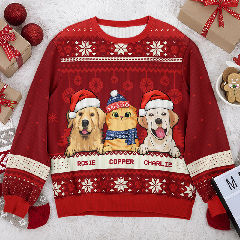 Custom Name Christmas Gifts for Pet Lovers - Personalized Sweatshirt