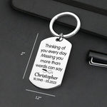 Custom Photo Memorial Keepsake - Personalized Keychain