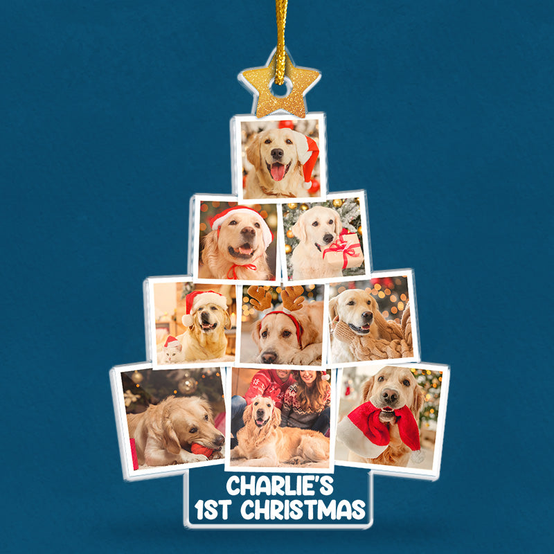Custom Pet Photo Christmas Gifts for Dog Lovers - Personalized Ornament