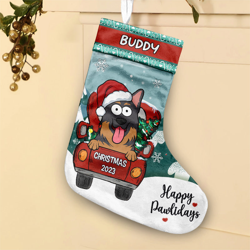 Custom Name Christmas Pet Gifts for Dog and Cat Lovers - Personalized Christmas Stocking
