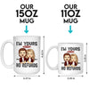 Happier With You - Couple Personalized Custom Mug - Gift For Husband Wife, Anniversary