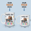 Custom Photo Thank You For Being My Unpaid Therapist - Coworker Personalized Custom Mug - Gift For Coworkers, Work Friends, Colleagues