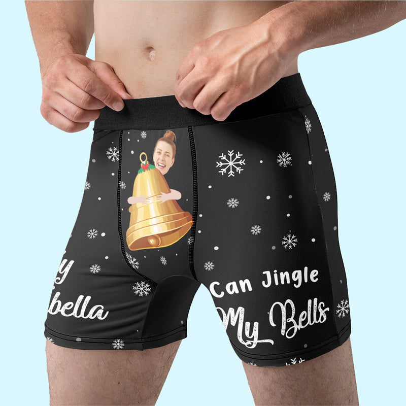 Custom Photo Funny Christmas Gifts - Personalized Boxer Briefs