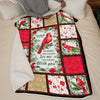 Cardinals Appear When Angels Are Near - Memorial Personalized Custom Blanket - Christmas Gift, Sympathy Gift For Family Members