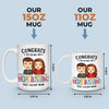 Congrats On Being My Work Wife - Couple Personalized Custom Mug - Gift For Husband Wife, Anniversary