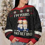 Custom Name Funny Christmas Couple Gifts - Personalized Sweatshirt