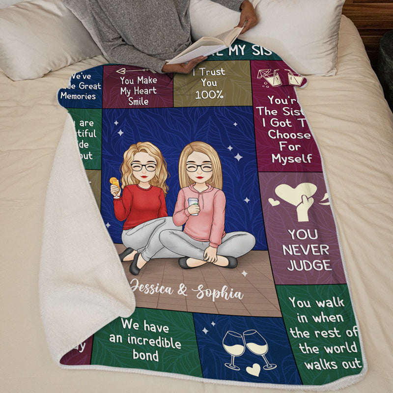 You Are Beautiful Inside And Out - Bestie Personalized Custom Blanket - Christmas Gift For Best Friends, BFF, Sisters